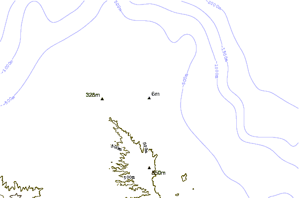Litoral ao redor Goat Island/Mokuauia
