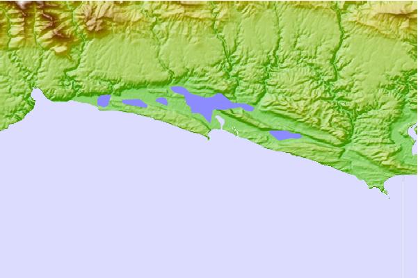 Locais de surf localizados perto de Groenvlei