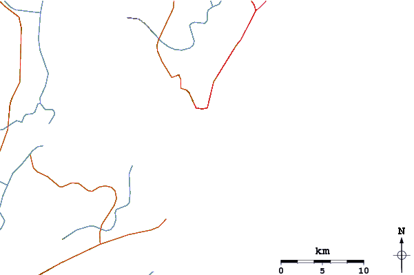 Estradas e rios ao redor Guaratuba