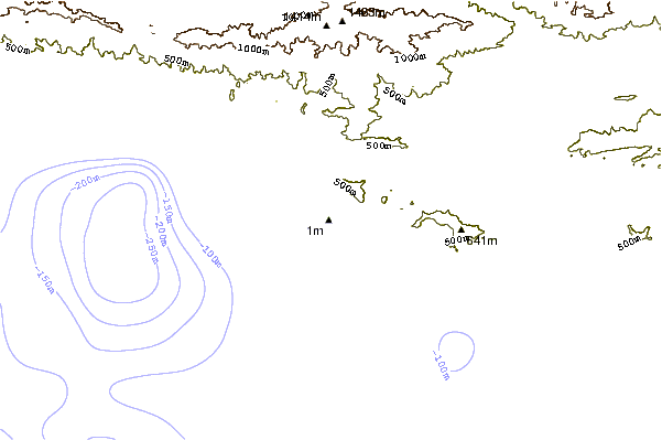 Litoral ao redor Little Rincon
