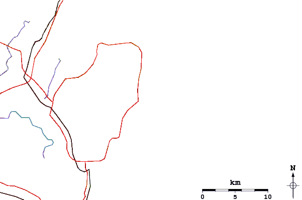 Estradas e rios ao redor Long Reef