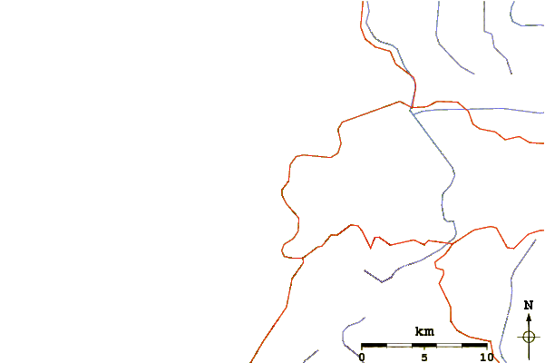 Estradas e rios ao redor Marokopa