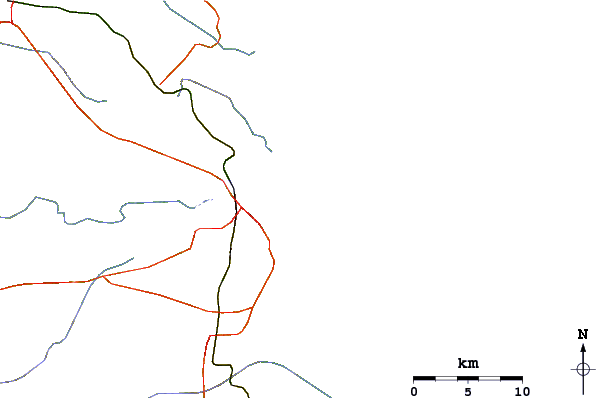 Estradas e rios ao redor Miami