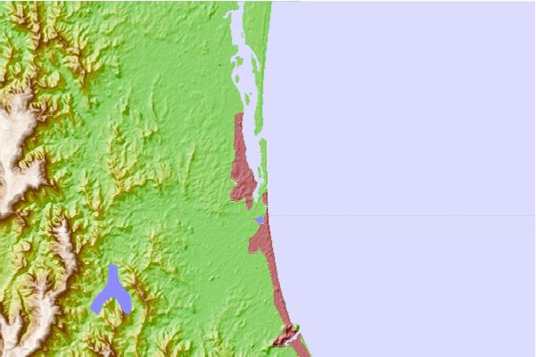 Locais de surf localizados perto de Narrow Neck