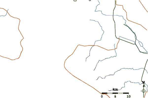 Estradas e rios ao redor Pavones