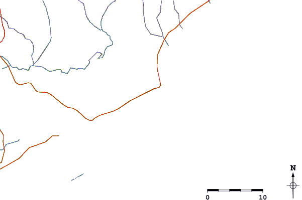 Estradas e rios ao redor Pontal do Peba