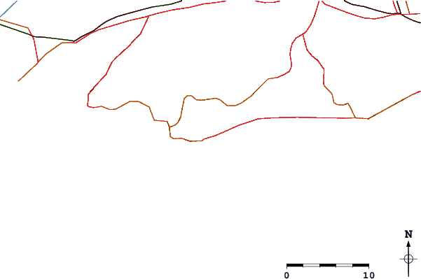 Estradas e rios ao redor Praia da Macumba