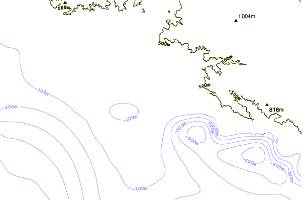 Litoral ao redor Punta Bombon