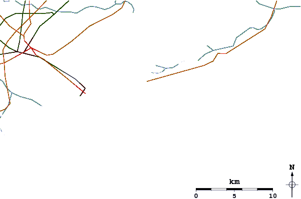 Estradas e rios ao redor Punta Sabbioni