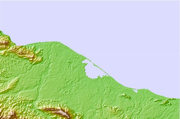 Locais de surf localizados perto de Sissano Lagoon