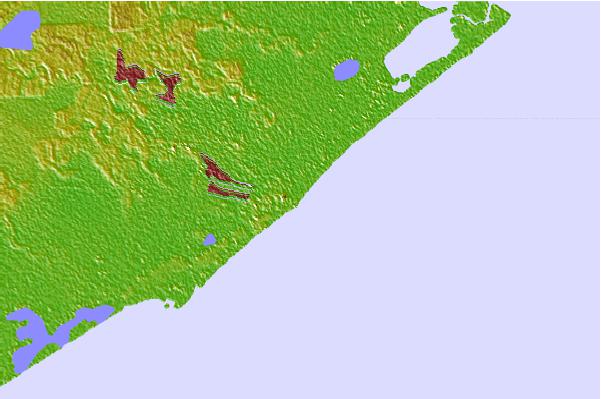 Locais de surf localizados perto de Surfside Beach Octagone