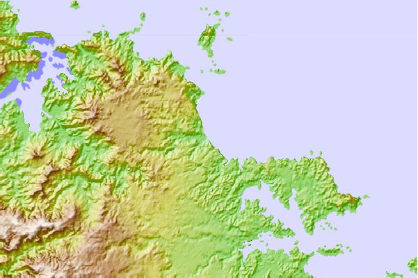 Locais de surf localizados perto de Takou Bay