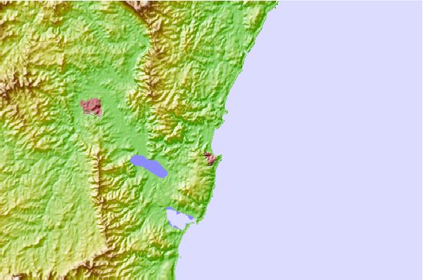 Locais de surf localizados perto de Tathra