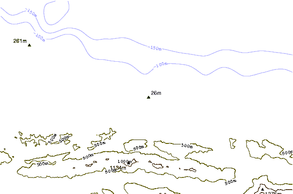 Litoral ao redor Twin Rivers