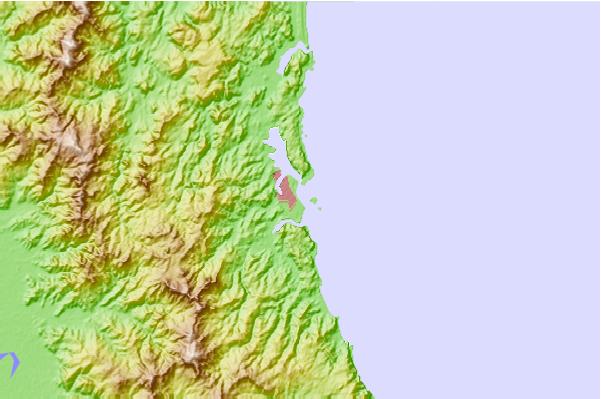 Locais de surf localizados perto de Whangamata Beach