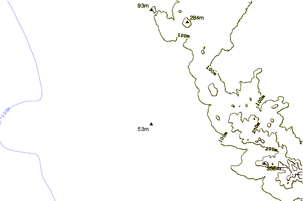 Litoral ao redor Yzerfontein