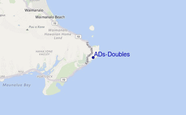 mapa de localização de ADs/Doubles