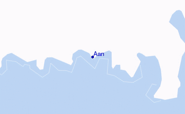 mapa de localização de Aan