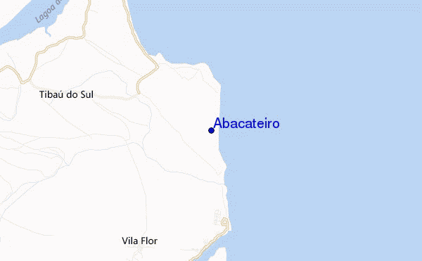 mapa de localização de Abacateiro