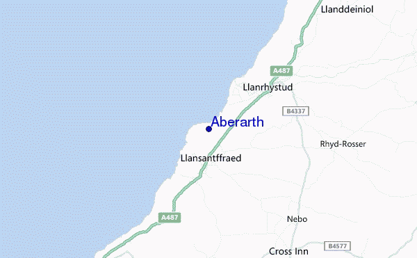 mapa de localização de Aberarth