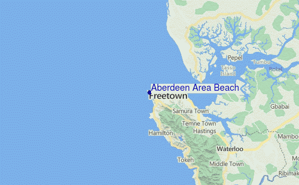 Aberdeen Area Beach Location Map