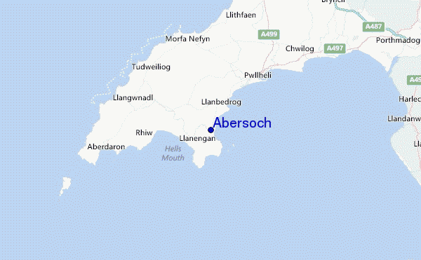 Abersoch Location Map