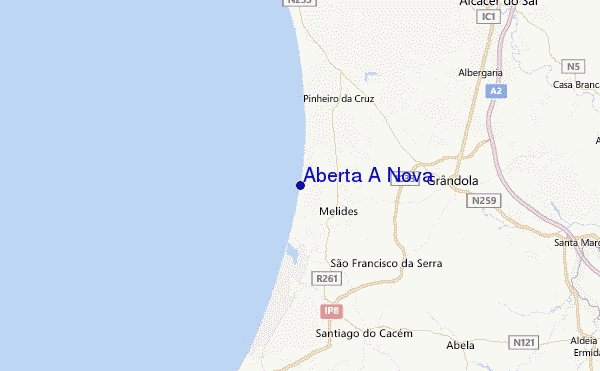 Aberta A Nova Location Map