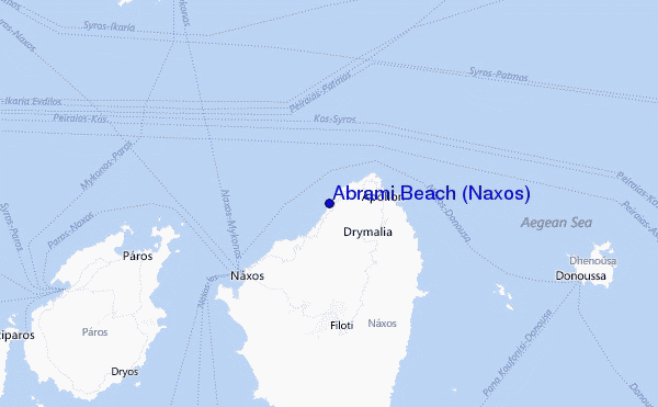 Abrami Beach (Naxos) Location Map