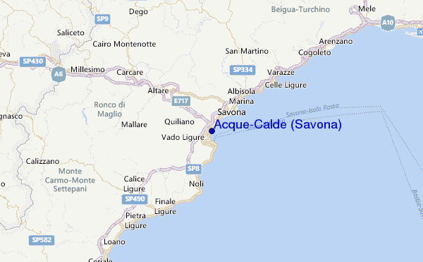 Acque-Calde (Savona) Location Map