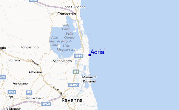 Adria Location Map