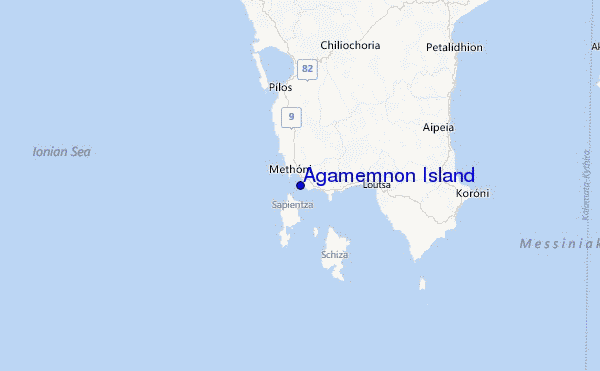 Agamemnon Island Location Map