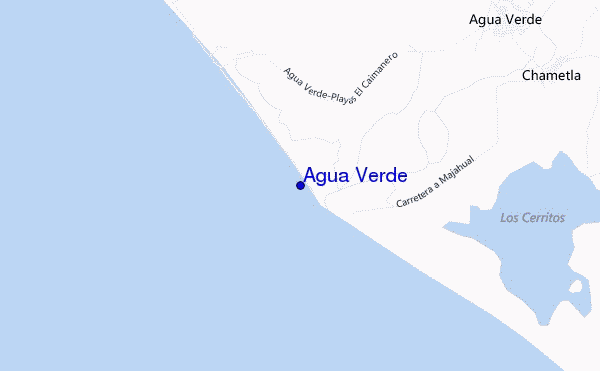 mapa de localização de Agua Verde
