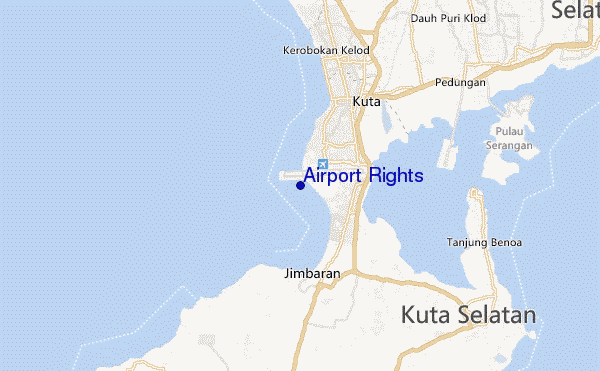 mapa de localização de Airport Rights