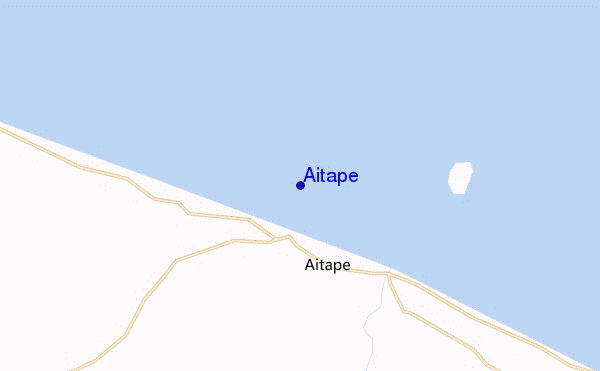 mapa de localização de Aitape
