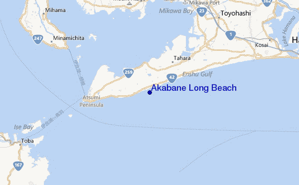 Akabane Long Beach Location Map