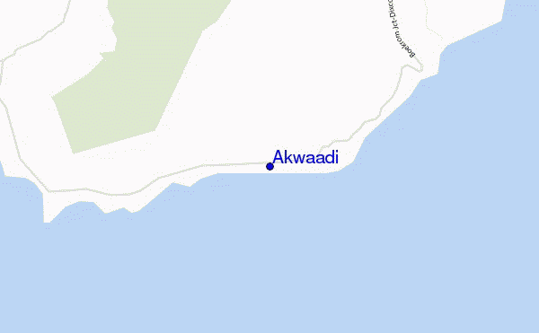 mapa de localização de Akwaadi