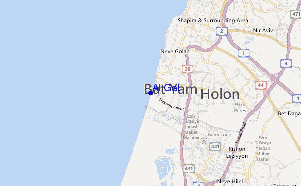 mapa de localização de Al Gal