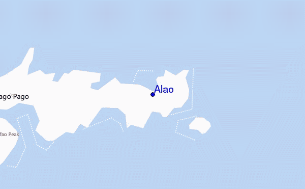 mapa de localização de Alao