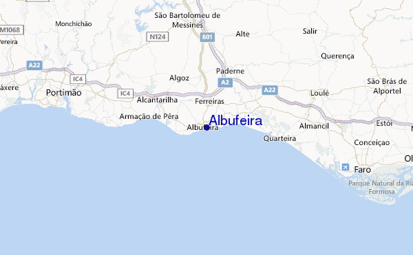 Albufeira Location Map