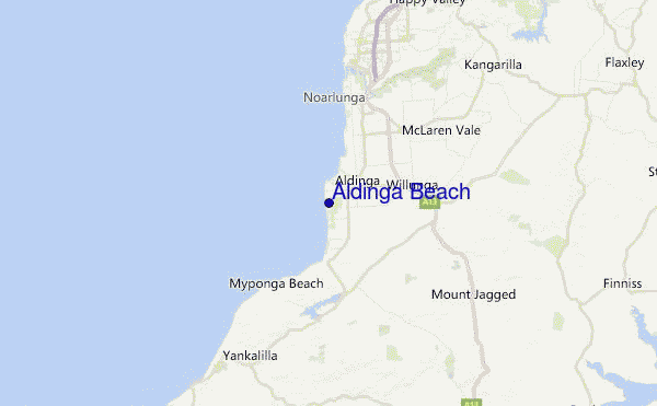 Aldinga Beach Location Map