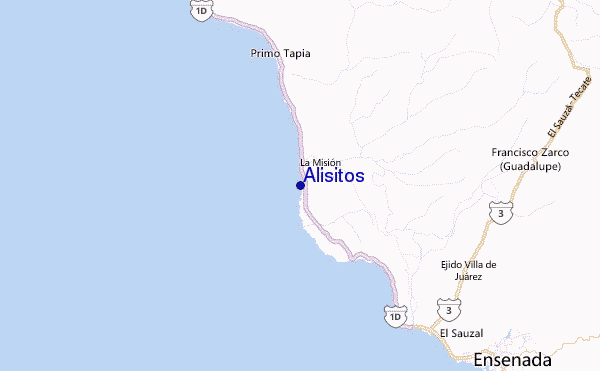Alisitos Location Map