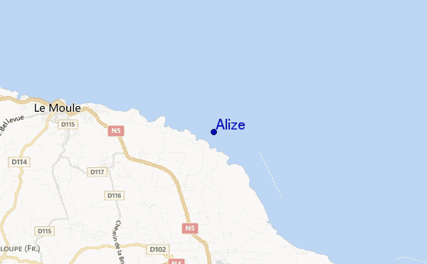 mapa de localização de Alize
