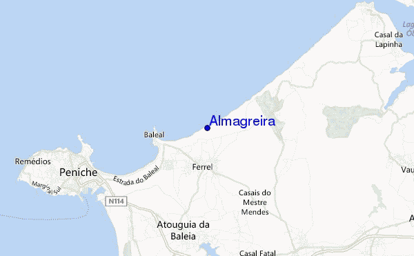 mapa de localização de Almagreira