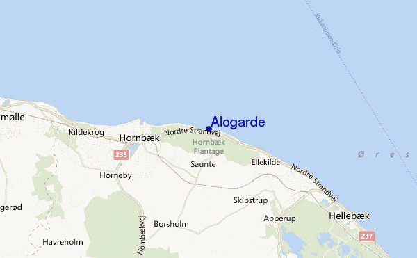 mapa de localização de Alogarde