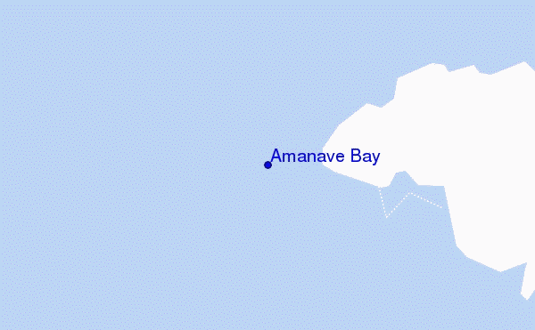 mapa de localização de Amanave Bay