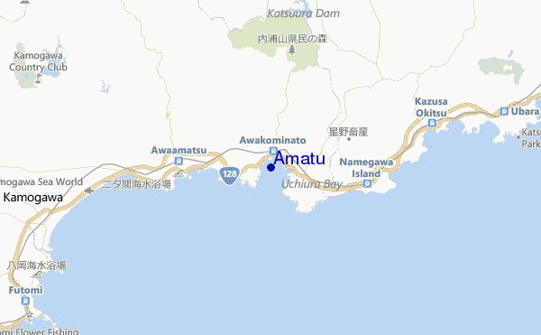 mapa de localização de Amatu