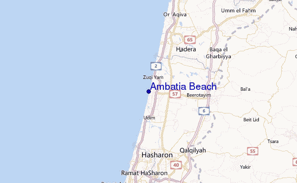 Ambatia Beach Location Map