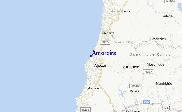 Amoreira Location Map