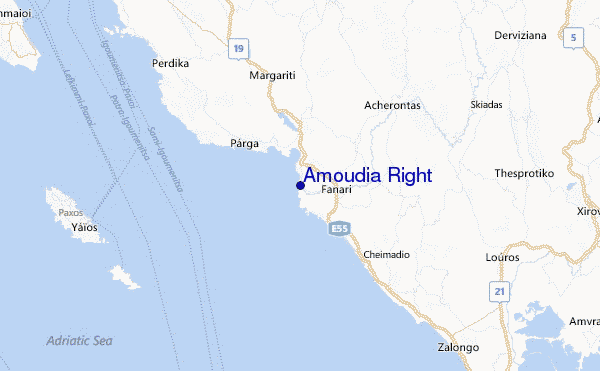 Amoudia Right Location Map