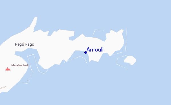 mapa de localização de Amouli
